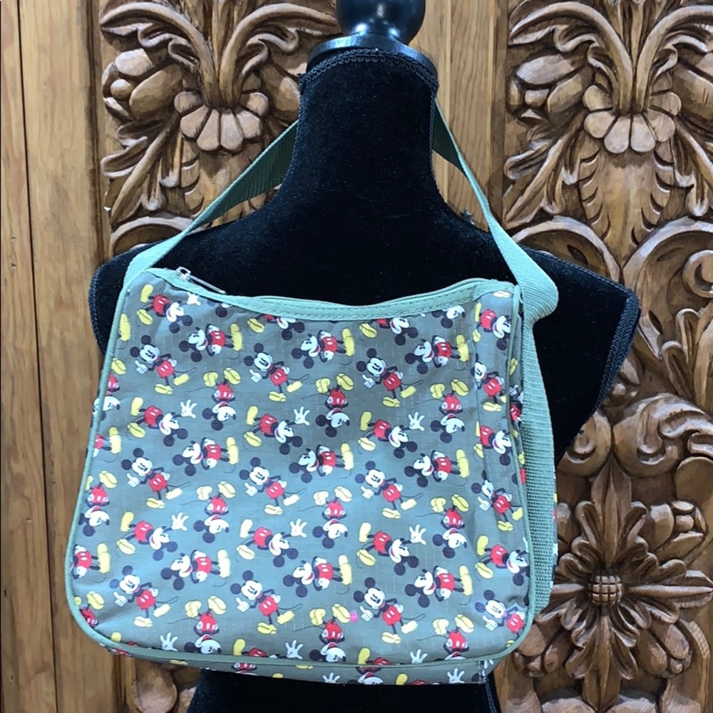 EUC Disney olive green Mickey purse